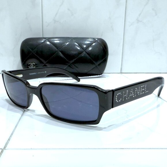 Chanel 5060B Black Swarovski Limited Edition Sunglasses - Picture 3 of 14